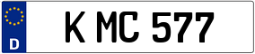 Trailer License Plate